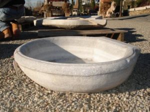 Lavabo Stondato in Marmo