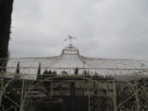 Gazebo in Ferro Quadrato Avorio