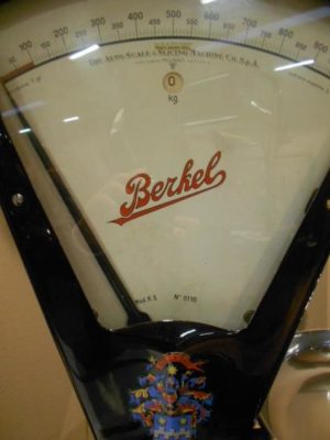 Bilancia Berkel Modello K 5 Kg Nera Anni '50