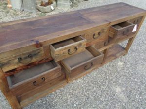 Mobile cassettiera in legno