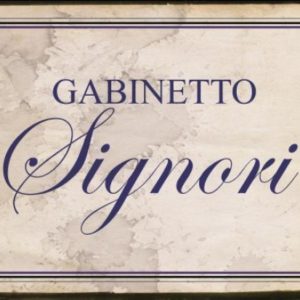 Targa Gabinetto Signori