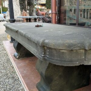 Panchina in Pietra Scorniciata su 3 Lati