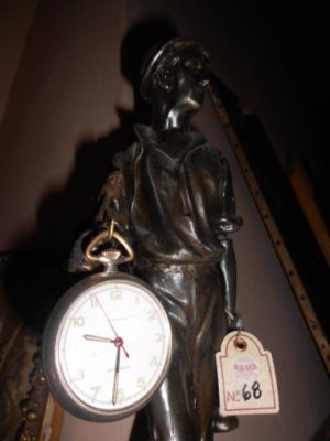 Bronzetto con Orologio, Epoca Primi 900