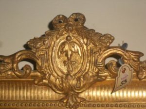 Cornice Dorata Epoca 800 Con Stemma