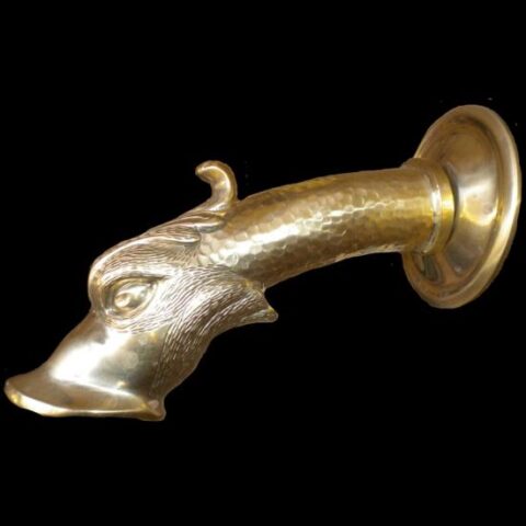 Bocca per Fontana in Ottone Naturale ( Serie Rugiada )