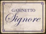 Targa Gabinetto Signore