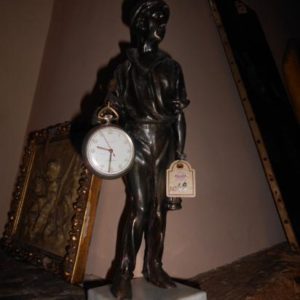 Bronzetto con Orologio, Epoca Primi 900