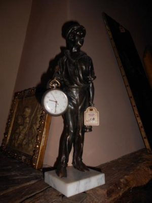 Bronzetto con Orologio, Epoca Primi 900