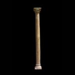 Colonne in Legno con Base in Pietra