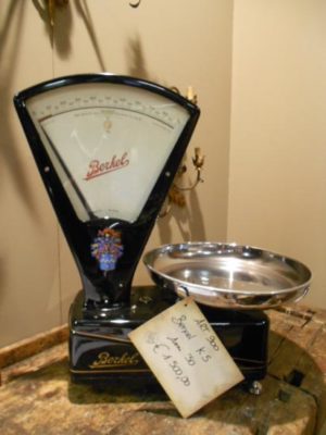 Bilancia Berkel Modello K 5 Kg Nera Anni '50