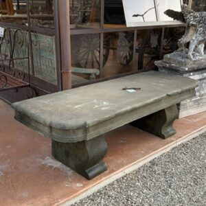 Panchina in Pietra Scorniciata su 3 Lati