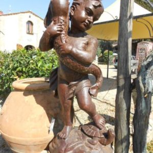 Putto in Ghisa con Pesce