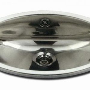 Lavabo Ovale fatto a mano in Acciaio Inox (Serie Lavabo)