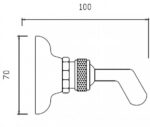 Gancio duplex da parete (Serie Accessori)