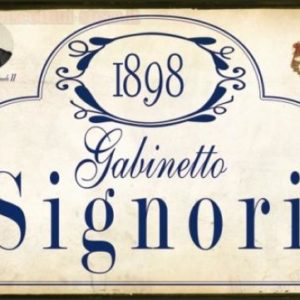 Targa 1898 Gabinetto Signori