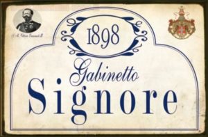 Targa 1898 Gabinetto Signore