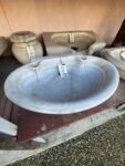 Lavabo in marmo stondato