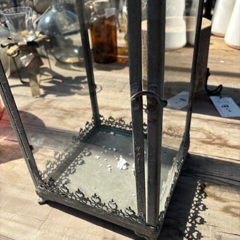 Lanterna Quadrata Grande Grigia