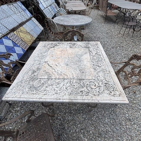 Piano per Tavolo in Travertino 'Gran Sasso'