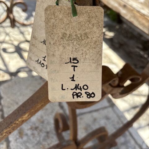 tavolo rettangolare cotto