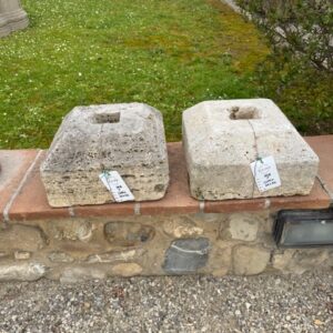 Coppia di Sopra colonna in Travertino