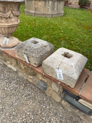 Coppia di Sopra colonna in Travertino