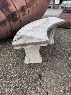 Set Tavolo con due Panchine in Travertino