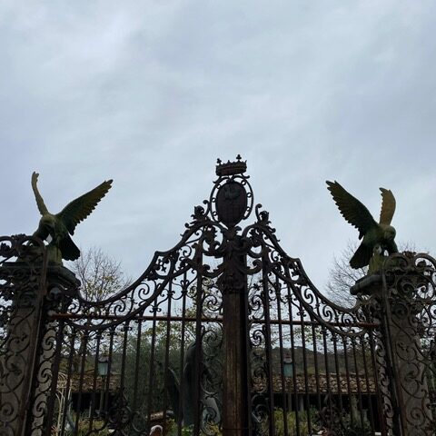 Coppia di Aquile in Ghisa