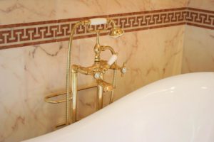 Monoforo da bidet con scarico