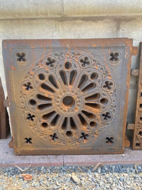 Griglia A Croce In Ghisa, Stile Franke, Cm 18x18, Nuova