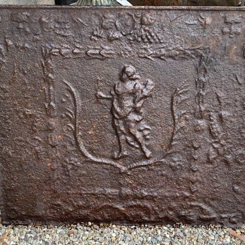 Frontone in ghisa Giovanna d'Arco