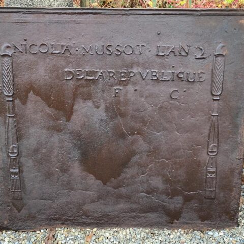 Frontone in ghisa l'an 2 de la Republique