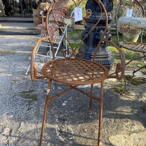 Poltroncine in ferro color ruggine Apollo