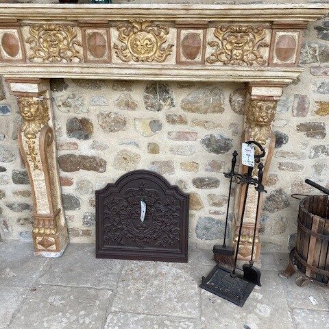 Camino in cotto artistico Fiorentino