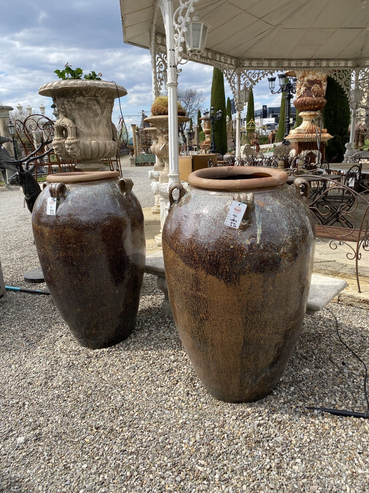 Coppia di Vasi Anfora in terracotta Lanzarote Grandi - RA-MA