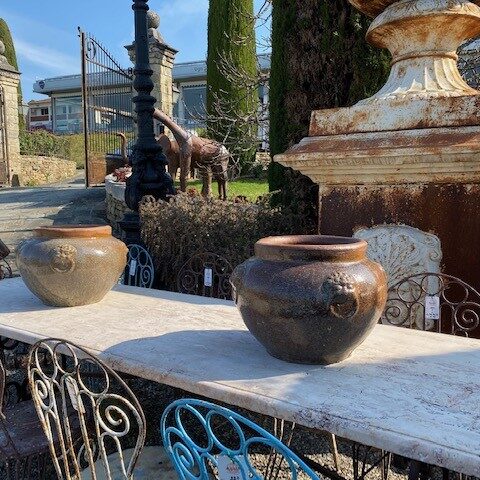 Coppia di Vasi in Terracotta Scicli