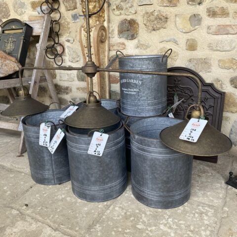 Lampadario Rovigo a tre luci in ottone