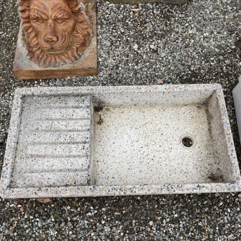 Acquaio graniglia con scolapiatti