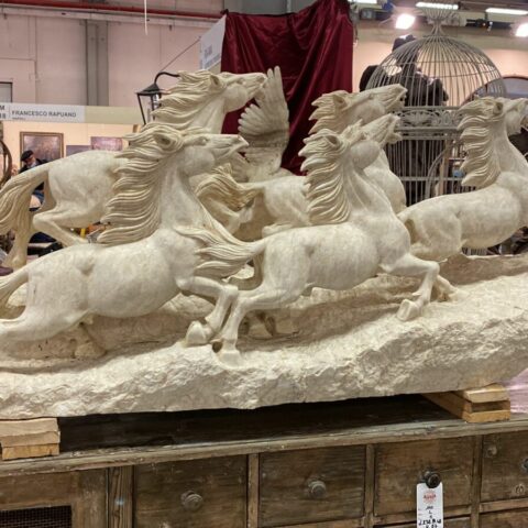 Scultura Cavalli Palio Dannato