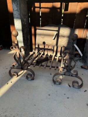 Alari in Ferro con Porta legna