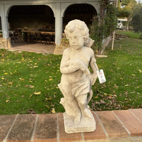 Putto Cacciatore in Pietra