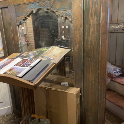 Parete Sirya in Legno con Specchio