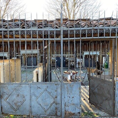 Cancello in Ferro a 2 ante con Cancelletto Pedonale