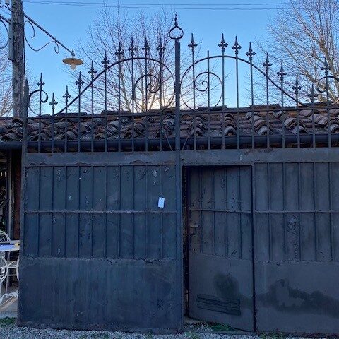 Cancello in Ferro a 2 ante con Cancelletto Pedonale