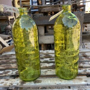Vaso Bottiglia in Vetro Verde