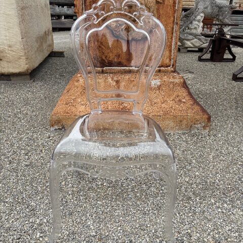 Sedie Belle Époque Trasparenti