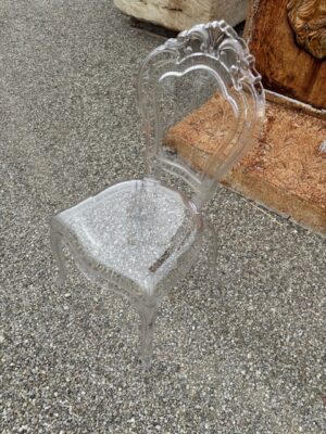 Sedie Belle Époque Trasparenti