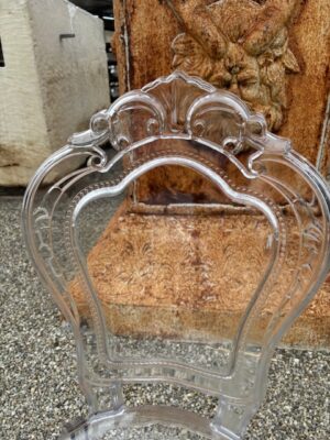 Sedie Belle Époque Trasparenti