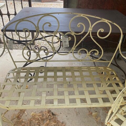 Panchine in Ferro Francesi Panna