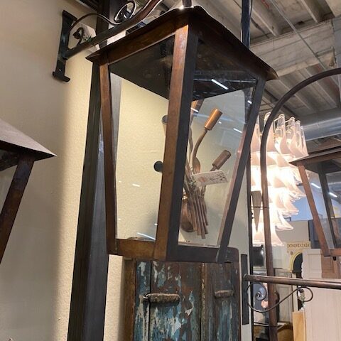 Lanterna con Braccio in Rame Radicofani